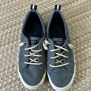 Sperry Blue Canvas Sneakers 7.5